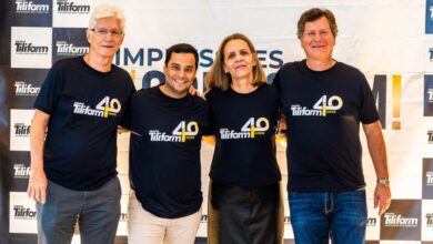 Legenda da foto (da esquerda para direita): Ricardo Coube, Danilo Maldonado, Angela Coube e Luiz Coube