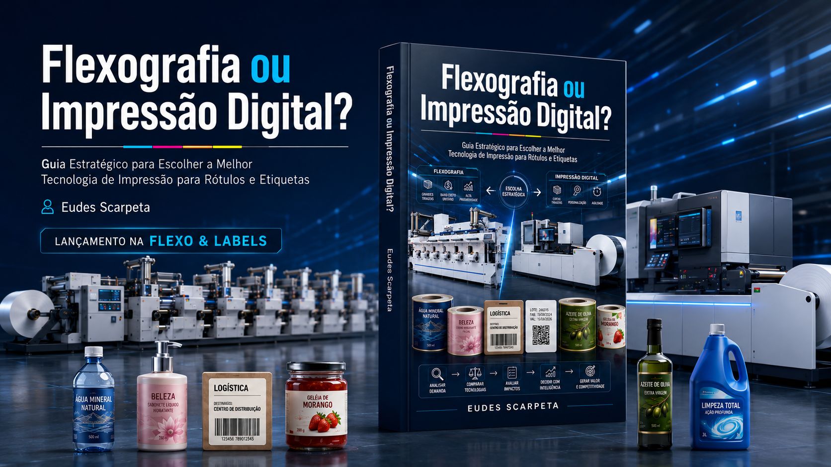 Flexografia ou Impressão Digital? Guia Estratégico para Escolher a Melhor Tecnologia de Impressão para Rótulos e Etiquetas de Eudes Scarpeta